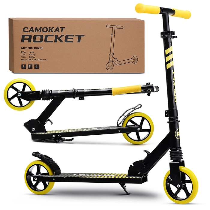 Самокат алюминиевый 2-х колесный ROCKET R0201 - главное фото