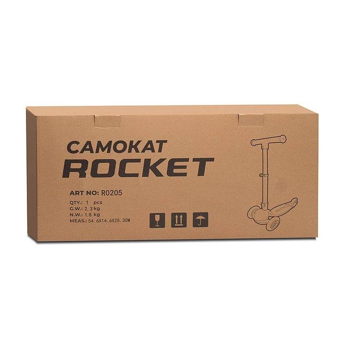 Самокат 3-х колесный ROCKET R0205 - фото 9